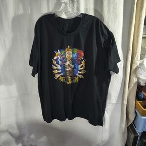 Men's Size XL Country Squire Tyler Childers Black T-Shirt with Colorful Graphic